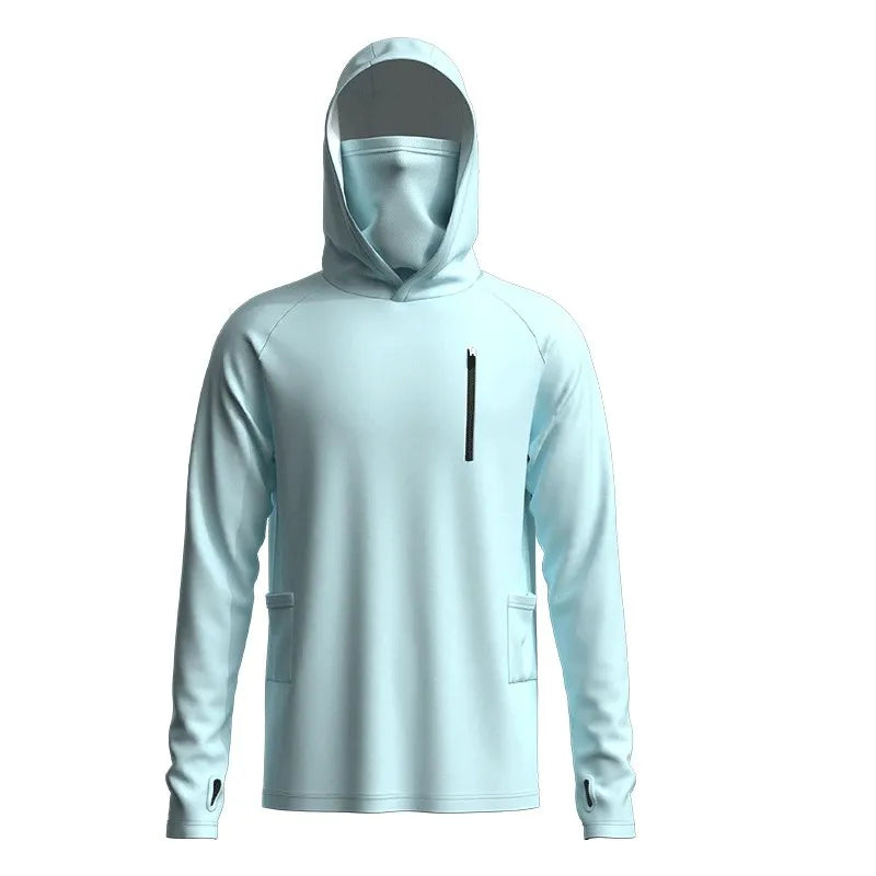 Customized High-Quality Quick-Drying Upf 50 Long Sleeve Shirt Fishing Hoodie Waterproof Performance Fishing Wear