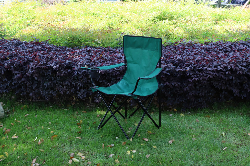 Oxford Heavy Duty Portable Folding Camping Chair Cup Holder Outdoor Beach Chairs for Fishing Picnic BBQ Hiking Lawn Garden Patio