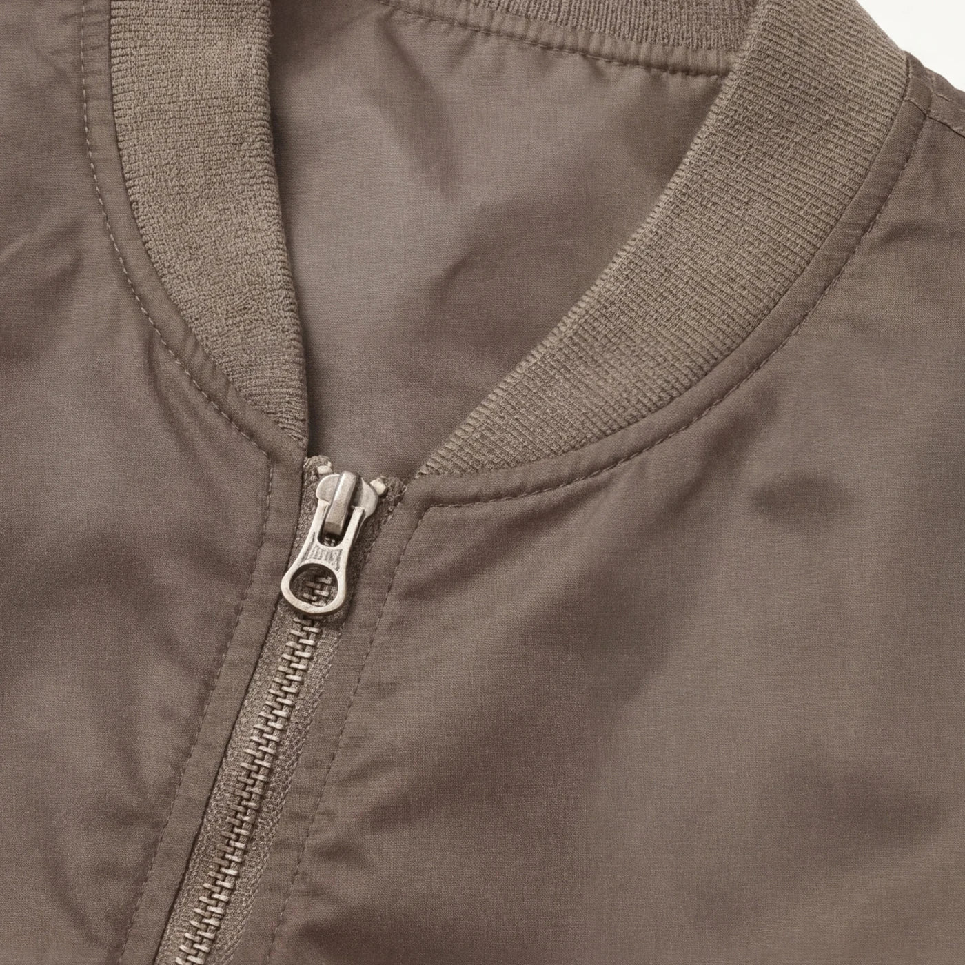 Men's Streetwear Jacket Solid Color Two Front Pockets Bomber Jacket Zipper Blank  Streetwear Outerwear OEM Service