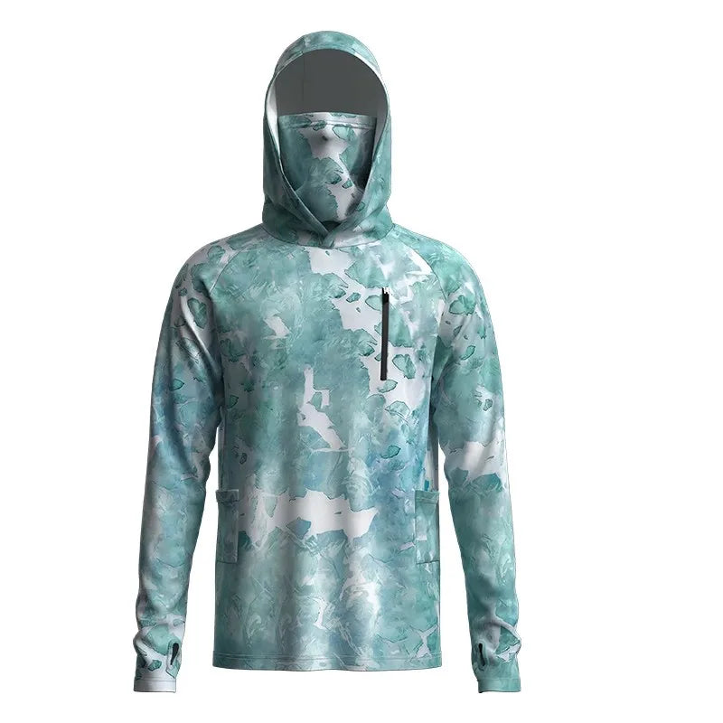 Customized High-Quality Quick-Drying Upf 50 Long Sleeve Shirt Fishing Hoodie Waterproof Performance Fishing Wear