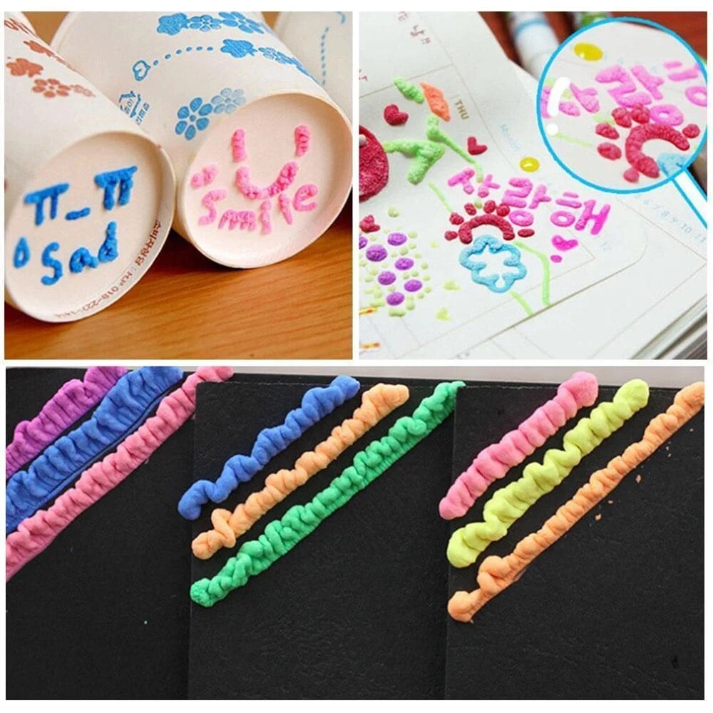 Magic 3D Puffy Paint Pens – Draw, Heat & Watch It Pop!